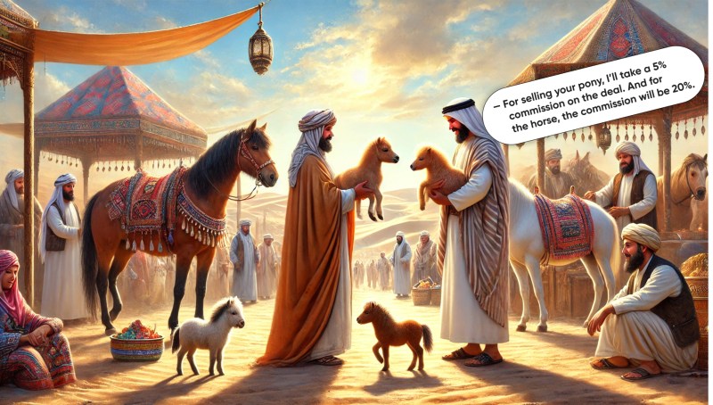 commission structure on a marketplace