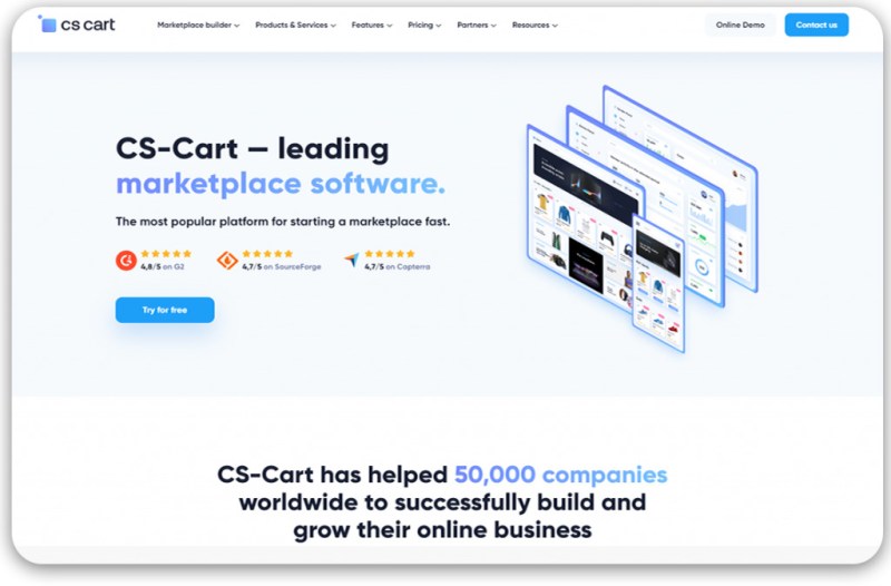 CS-Cart—a B2C eCommerce platform with multi-vendor feature