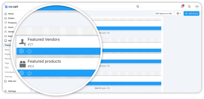 featured content on marketplace home page