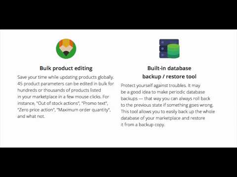 CS-Cart Multi-Vendor features