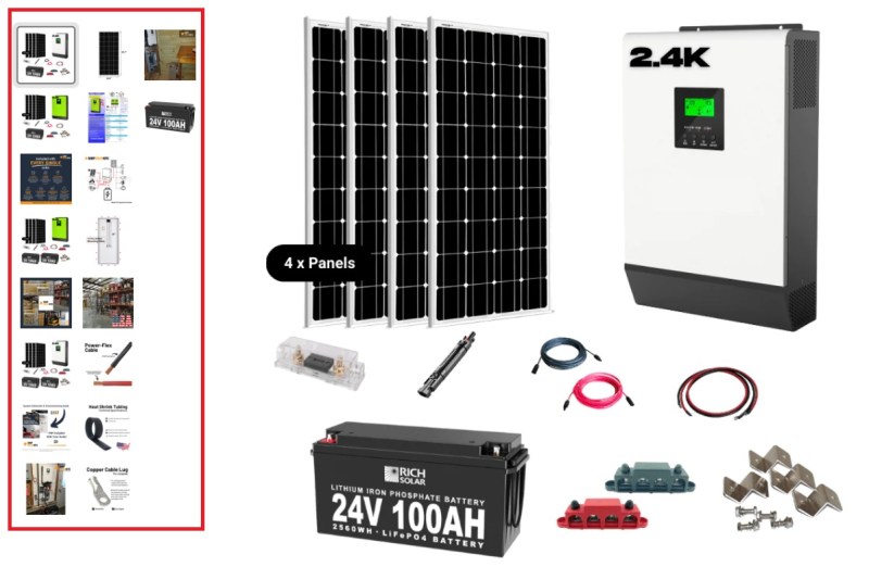 Solar Power Kits Landing Page with HR Fotos