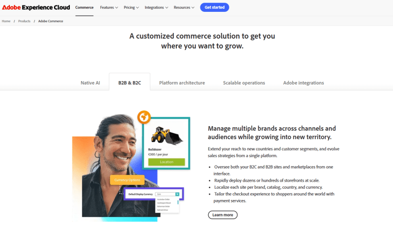 Adobe Commerce features