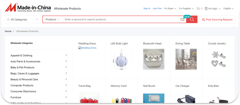 Made-in-China B2B Wholesale Site