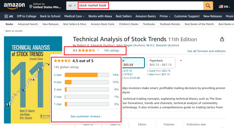Rank System on Amazon